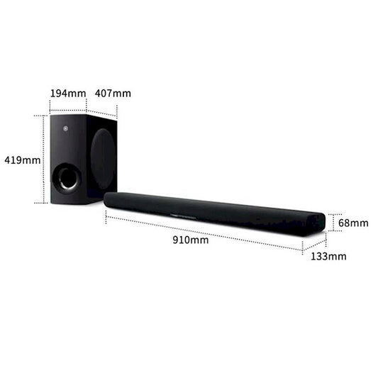 YAMAHA SR-B40A Dolby Atmos Sound Bar with Wireless Subwoofer (Black)