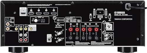 YAMAHA RX-V385 5.1-Channel 4K Ultra HD AV Receiver with Bluetooth